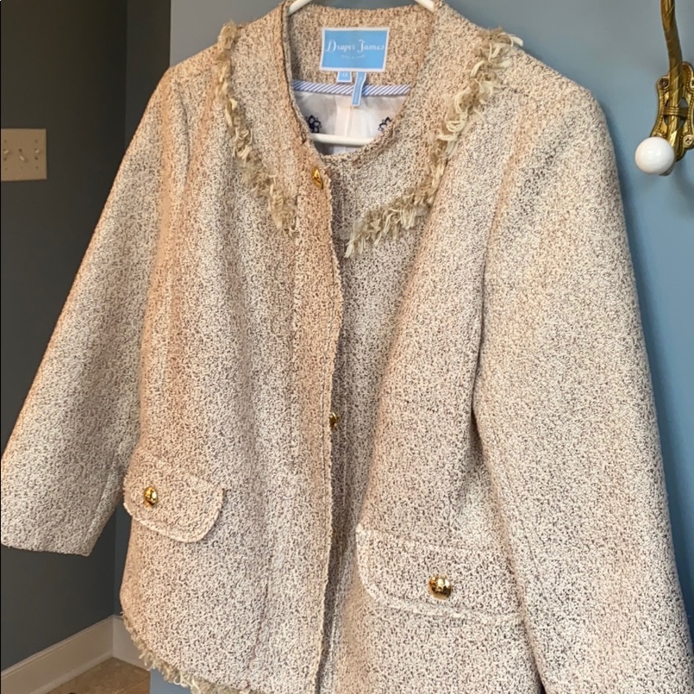 Draper James 3/4 sleeve jacket.